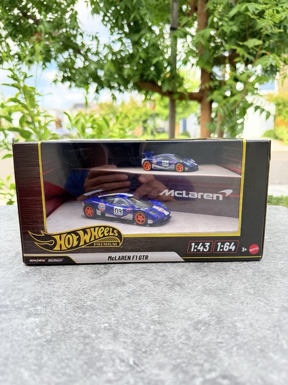 Hot Wheels Premium McLaren F1 GTR Gulf Racing British Horse Power 1:64 NIP